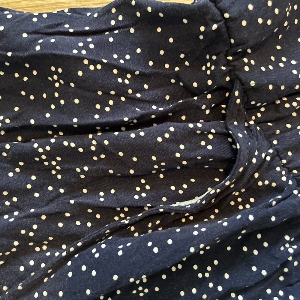 POPSUGAR medium Navy Blue Polka Dot Jumpsuit - Picture 6 of 12